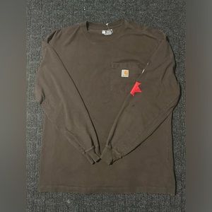 Large Brown Carhart Long Sleeve Loose fit